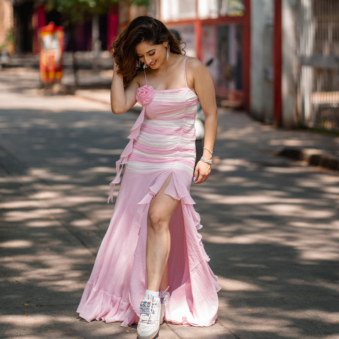 Rosé Riot Pink Long Dress